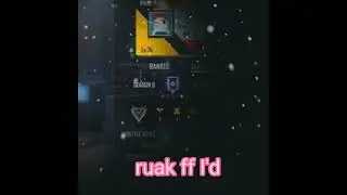 ruak ff ff I'd #shorts #ruakff #freefire