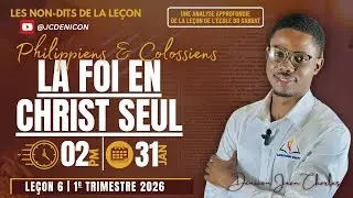 Les non-dits de la leçon 6: 