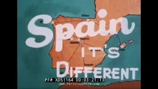 &rdquo; SPAIN IT&rsquo;S DIFFERENT &rdquo; 1960S  TRAVELOGUE  MADRID SALAMANCA  BARCELONA  MALLORCA  XD51164