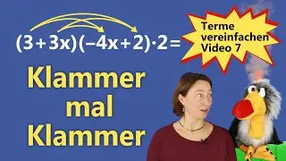 Klammern multiplizieren - Einfach und witzig erklärt! I Aufgaben mit Lösungen I Bosko lernt Mathe