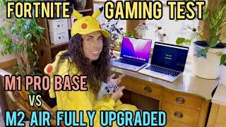 Mac Air M2 vs M1 Pro real use tests gaming Fortnite with thebrightenday. Macbook air M2 fortnite