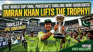 Cricket World Cup 1992 Final: Pakistan v England | Match Highlights