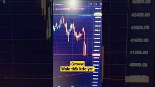 GROWW CHART SAHI NHI DIKHATA HAI // DON'T USE GROWW APP // AAJ MAI BAS CHART READ KR RAHA HU//🤬🤬🤬😡😡