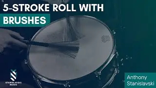 How to play a 5-Stroke Roll with Brushes - Free Drum Lesson