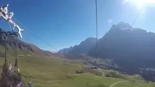First Flyer zip line at Grindelwald First