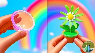 Make a fresh little flower with clay for yourself #clay #crafts  #diy