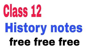 Happy Independence day history notes class 12 chapter 1 to 10 PDF link in description