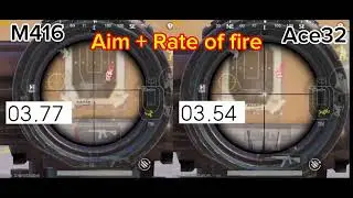 pubg ace32 vs m416 | pubg mobile gun damage test