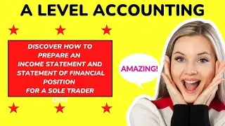 Sole Trader Income Statement and Statement of Financial Position A Level Accounting