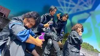 【OP風】仮面ライダーギーツ 4ライダーに変身してみた！(ギーツ&times;バッファ&times;タイクーン&times;ナーゴ)