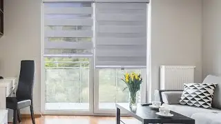 Versailles Home Fashions - Cordless Zebra Shades - Pewter
