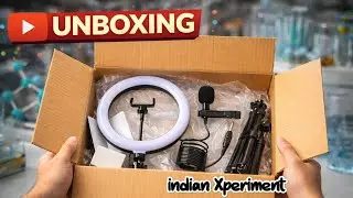 YouTube Setup Unboxing 🔥 | Ring Light + Mic Review INDIAN Xperiment 💥