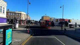 London BUS Ride 🇬🇧 Route 5 - ROMFORD MARKET to CANNING TOWN via Barking, East Ham, Plaistow 🚌