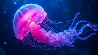 Deep Sea Dreams &bull; Jellyfish Aquarium & Enchanted Ocean Life. Relaxing Music for Sleep. Stress Relief