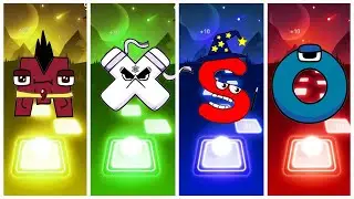 ALPHABET LORE M 🟡 🆚 X 🟢 🆚 S 🔵 🆚 O 🔴 - Alphabet Dance