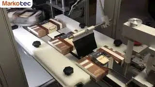Box Corner Labeler - Multi-Label｜Markotec #labelingmachine #labeling #label #carton