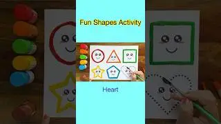 Fun Shapes Activity 🎨 #colors #shapes #painting #activity