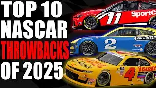 Top 10 NASCAR Throwbacks for 2025