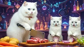 Mama Cat & Kittens Cook 🍳  Poor to Rich Cat Family 😿➡️🤑 From Homeless to Millionaire!