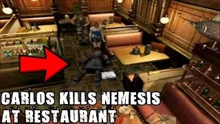 Resident Evil 3 - Carlos kills Nemesis at Restaurant