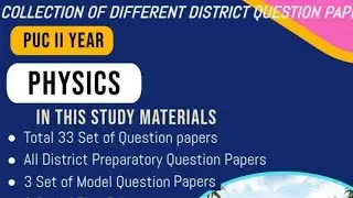 Physics Preparatory Question Papers 2025 and 2024 Total 60 Set Of QPs For Preparatory Exam  2026