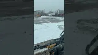 Using the snow to help grade #trackloader #grade #johndeere