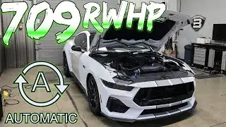 Mustang GT 2024 года выпуска 700+ RWHP (нагнетатель WHIPPLE STAGE 2), стандартный динамометрическ...