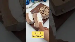 Chocolate Vanilla Icecream Recipe #shorts