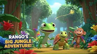 Rango the Lizard&rsquo;s Big Adventure 🦎🌈 | Fun Jungle Song for Kids | Zuzu Melody