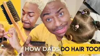 How dads do hair too!