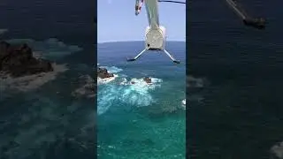 Maui Helicopter flying back home over the ocean #goflymaui