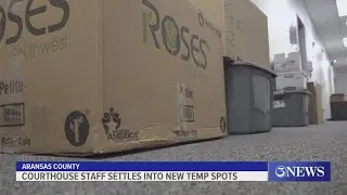 Aransas County Courthouse staff settle into new temporary offices