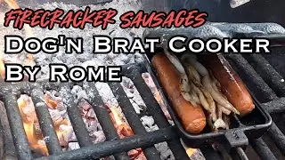 Firecracker Sausage in the Rome Dog&rsquo;n Brat Cooker