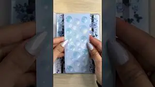 Blue Journal💙 #asmr #journal #viralvideo #journaling #blue #bubble #balloon #flowers #music #black