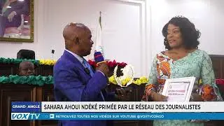 Sahara Ahoui Nd&eacute;k&eacute; honor&eacute;e par le r&eacute;seau des journalistes