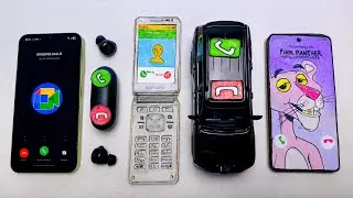 Galaxy a24 vs Earbuds vs Galaxy Folder 2 vs Land Cruiser 300 vs Redmi Panther incoming call