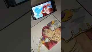 Drawing White Beard from one piece #shorts #onepiece #whitebeard