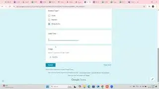custom order google form filling