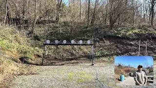 Glock 19 Gen 5 with Trijicon RCR laying down a sub 3 second plate rack run from concealment. 