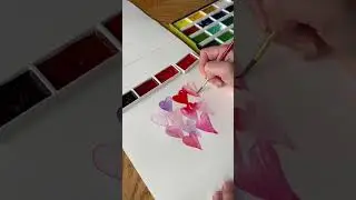 #watercolorpainting #paint #illustrative #art #painting #valentinesday #watercolorhearts #doodle