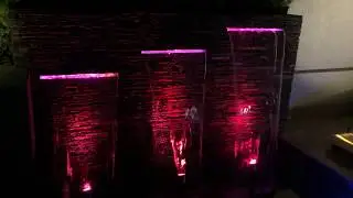 Laminar jet fountain and Water cascade #waterfall #watercascade #waterfountain #moderngarden #garden
