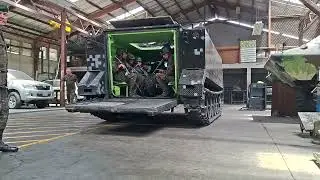 Veh&iacute;culo blindado M113 del ej&eacute;rcito de Guatemala