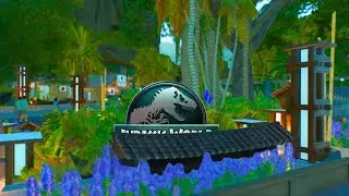 I did the most beautiful MAIN STREET in Jurassic World Evolution 3 !