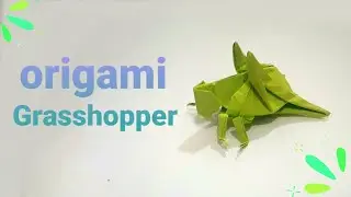 How to make an origami Grasshopper by Gifted Hands | Paper jumping cricket