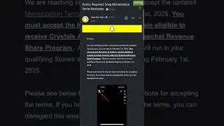 Snapchat Monetization Update 2025 #makemoneyonline #monetization