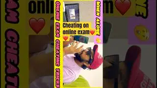 CHEATING in online exam 🔥 #online #cheating #onlinecheating #shorts