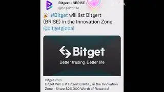 bitgert brise latest update listed on bitget global #bitgertblockchain #bitgert #bitgertbrisetoken