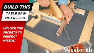 Build a Precision Table Saw Miter Sled | Perfect 45&deg; Cuts Every Time!