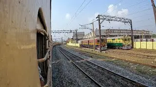 Train Journey on Howrah - Azimganj Passenger Express Departing From Howrah Junction
