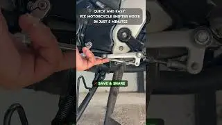 Quick and Easy: Fix Motorcycle Shifter Noise in Just 5 minutes #rider #maintenance #short